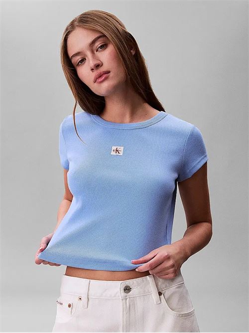 woven label 2x2 baby rib CALVIN KLEIN JEANS | LV047C200GC32